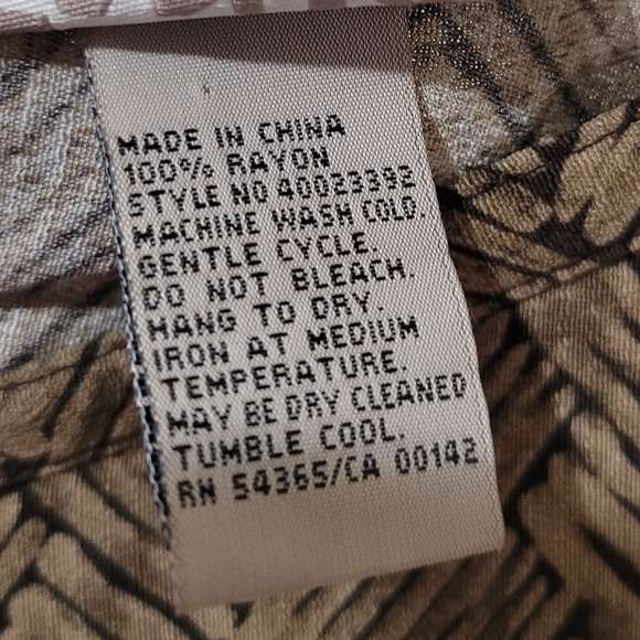 Vintage brown red floral print hem a line midi wrap skirt Tanjay Petites 14 P - Picture 7 of 11